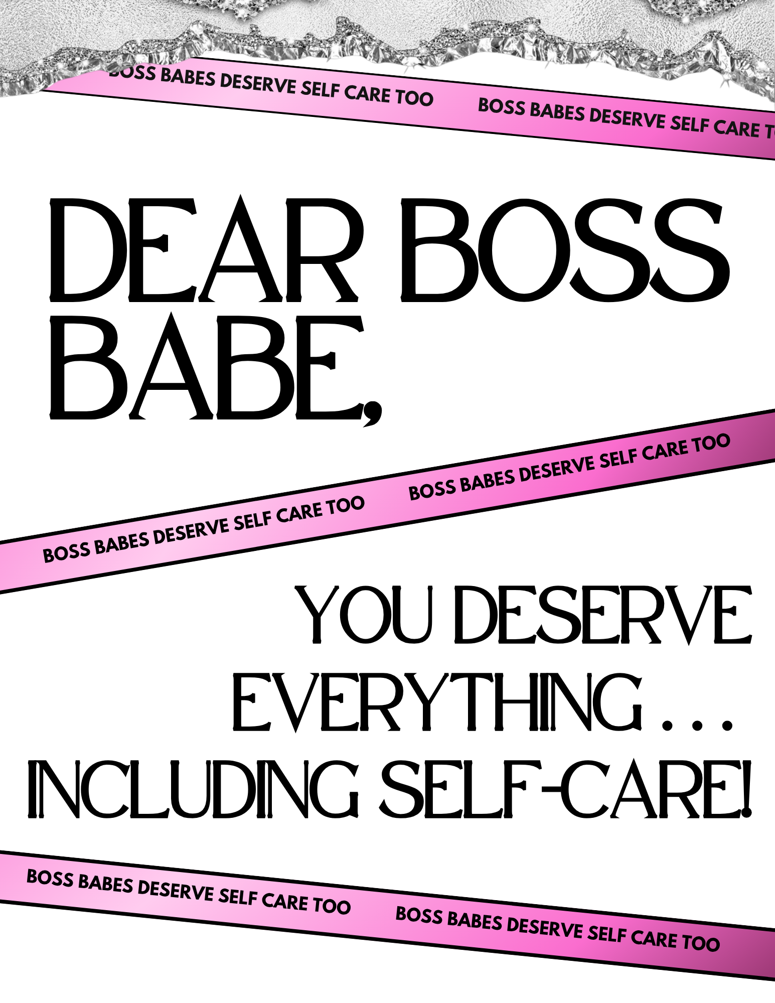 Boss Babe Self Care Guide feminine morning routine setup