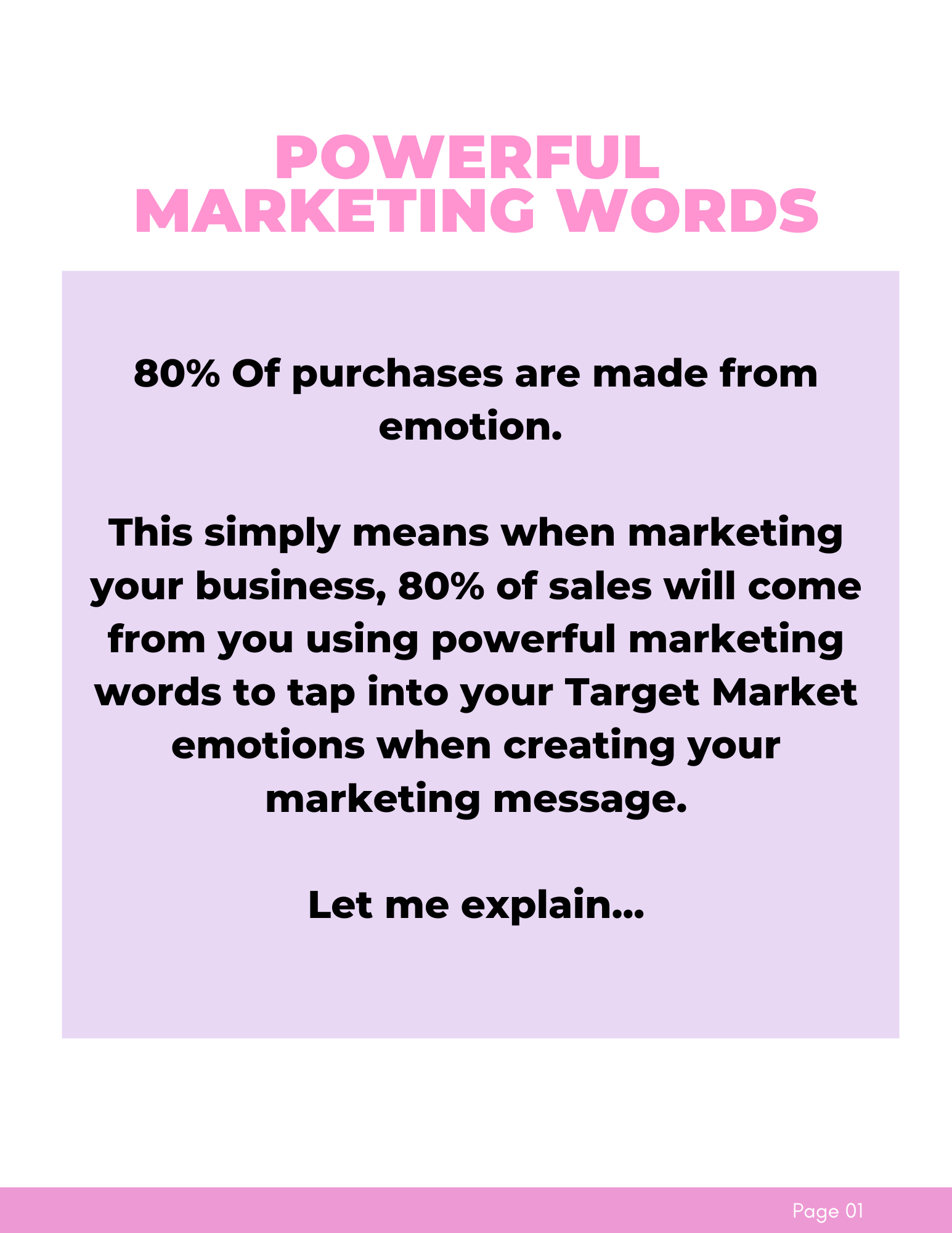 Powerful Marketing Words